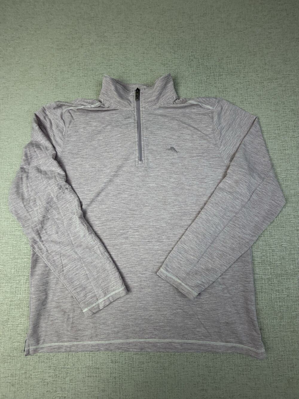 Tommy Bahama 1/4 Zip Pullover Men’s L Light Purple Lavender Stretch Golf
